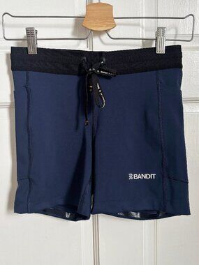 Bandit Stamina Shorts 5" Women's Compression Running Navy Blue Black Small S